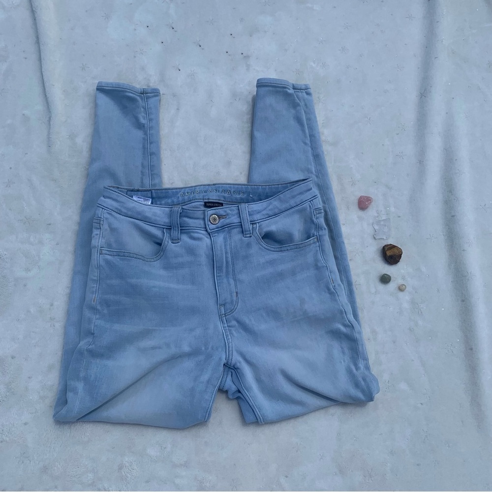 American eagle light-wash super stretch jeans